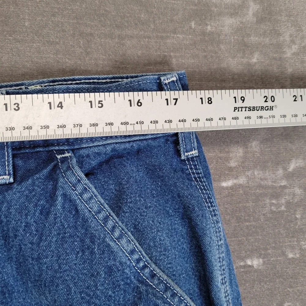 Carhartt B13-DST Loose Fit Carpenter Jeans Mens Actual Sz‎ 35x30 Blue Denim Work